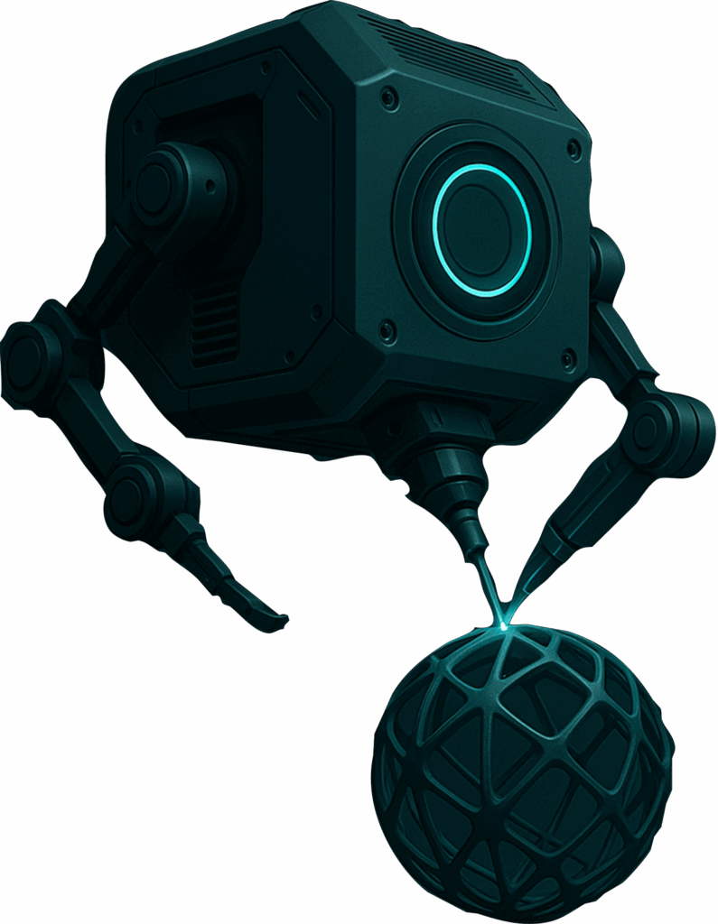 Robot beim 3D-Drucken